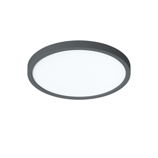 AFX Lighting Eon 1 Light 14" Flush Mount, Black/White - EONF14LAJD1BK