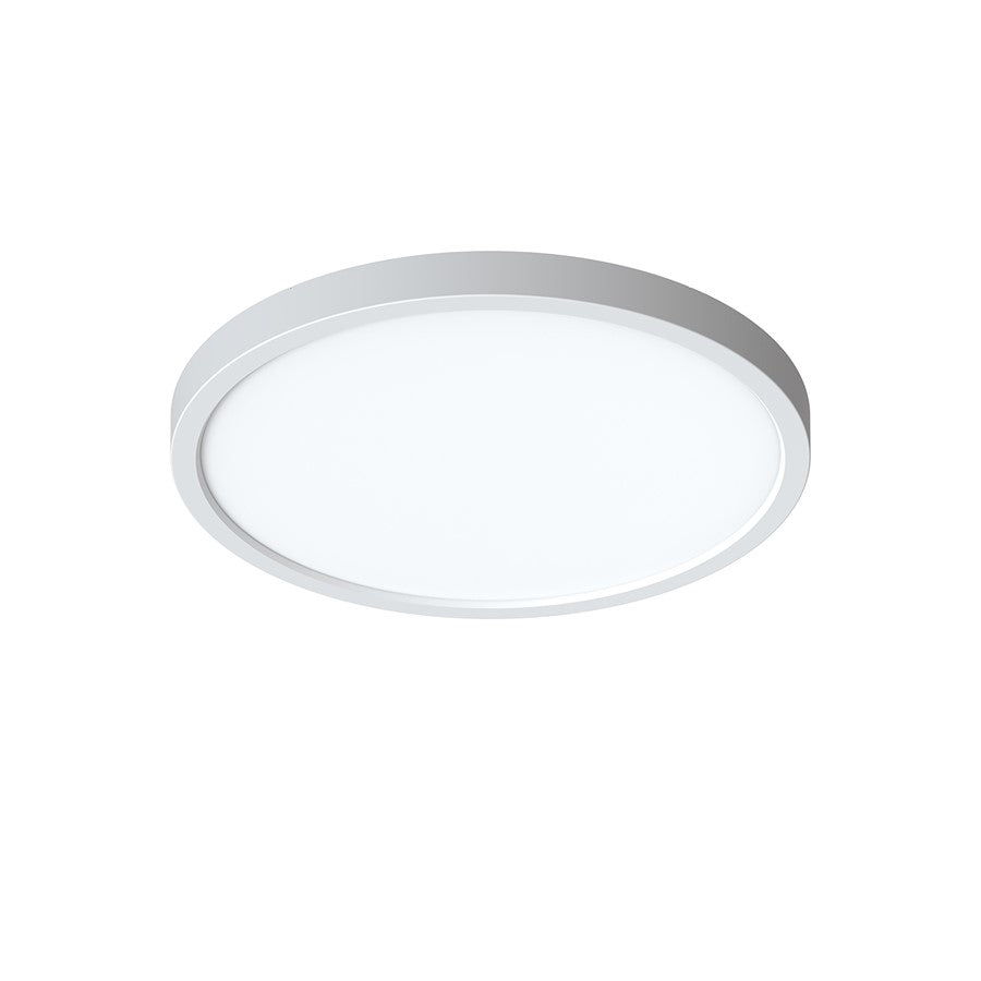 AFX Lighting Eon 1 Light 14" Flush Mount, White/White - EONF14LAJD1WH