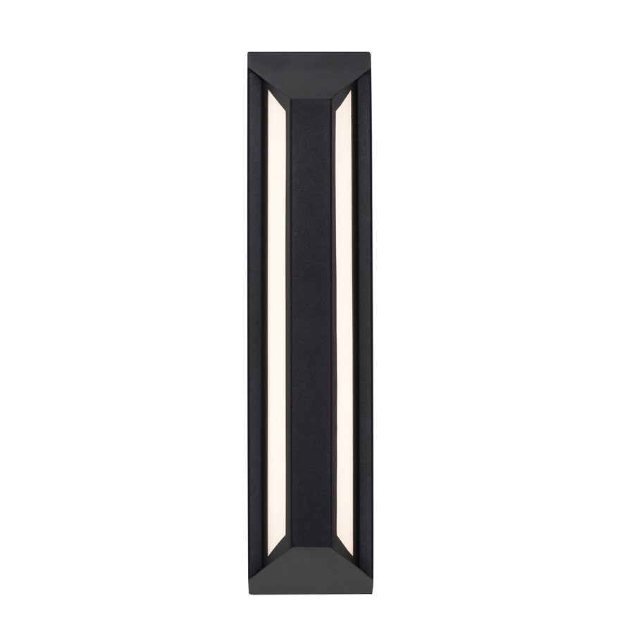 AFX Lighting Fulton 1 Light 18" Outdoor Sconce, Black/White - FTNW0418LAJUDBK