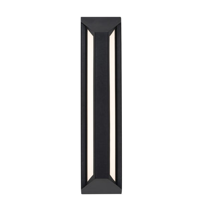 AFX Lighting Fulton 1 Light 18" Outdoor Sconce, Black/White - FTNW0418LAJUDBK