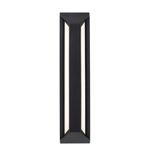AFX Lighting Fulton 1 Light 18" Outdoor Sconce, Black/White - FTNW0418LAJUDBK