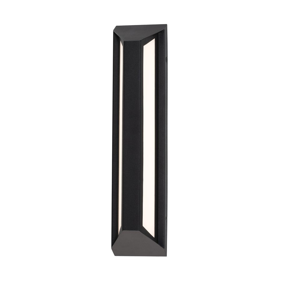 AFX Lighting Fulton 1 Light 18" Outdoor Sconce, Black/White