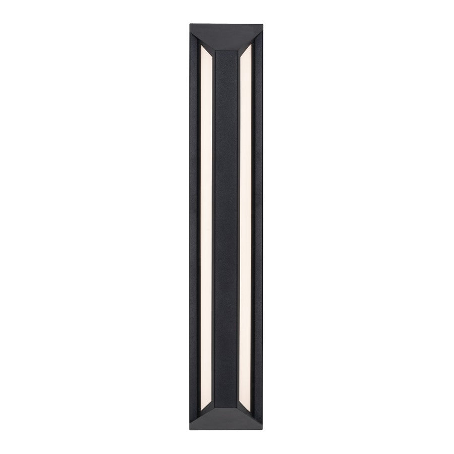 AFX Lighting Fulton 1 Light 24" Outdoor Sconce, Black/White - FTNW0424LAJUDBK