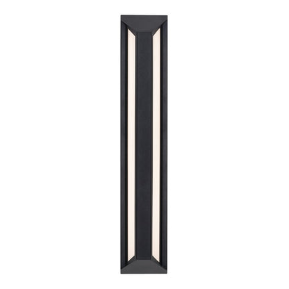 AFX Lighting Fulton 1 Light 24" Outdoor Sconce, Black/White - FTNW0424LAJUDBK