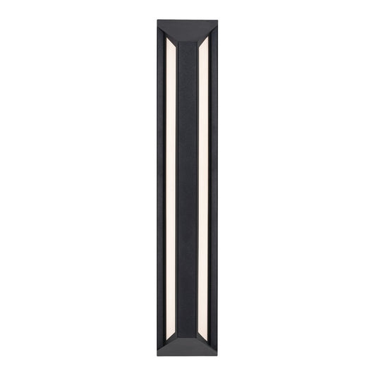 AFX Lighting Fulton 1 Light 24" Outdoor Sconce, Black/White - FTNW0424LAJUDBK