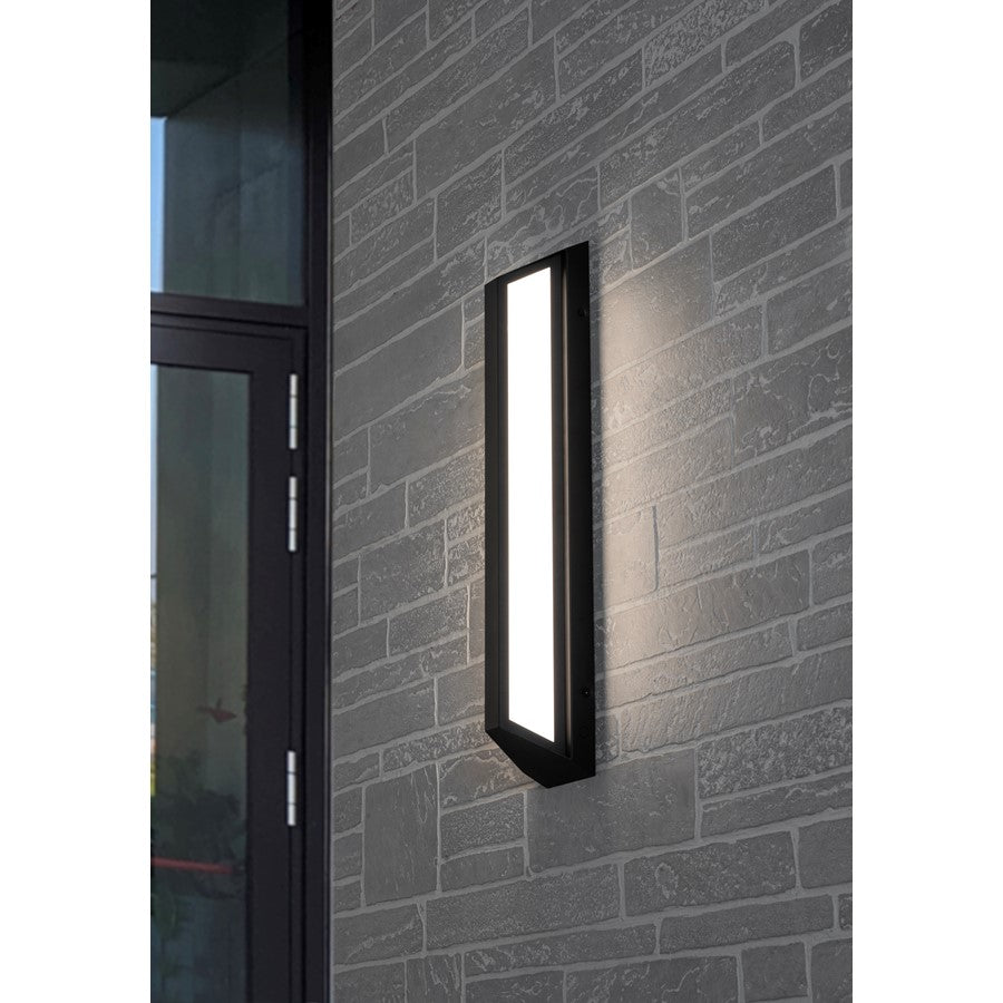 AFX Lighting Fulton 1 Light 24" Outdoor Sconce, Black/White