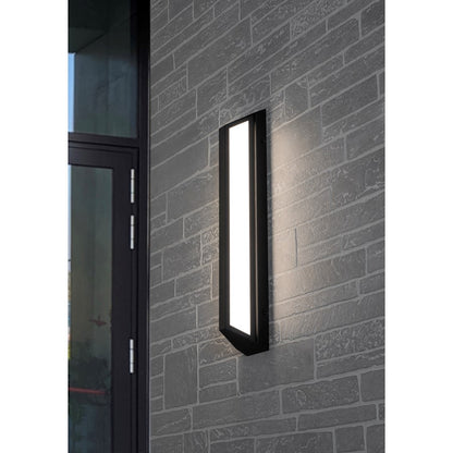 AFX Lighting Fulton 1 Light 24" Outdoor Sconce, Black/White