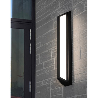 AFX Lighting Fulton 1 Light 24" Outdoor Sconce, Black/White
