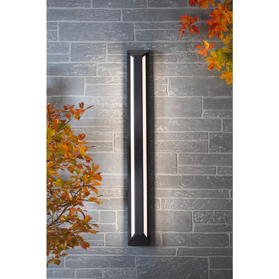 AFX Lighting Fulton 1 Light 48" Outdoor Sconce, Black/White