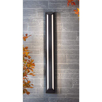 AFX Lighting Fulton 1 Light 48" Outdoor Sconce, Black/White