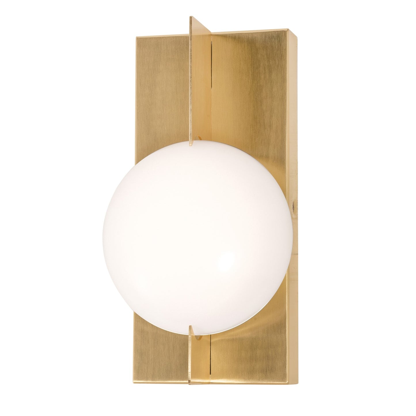 AFX Lighting Gates 10'' 1Lt LED Wall Sconce, Satin Brass/White