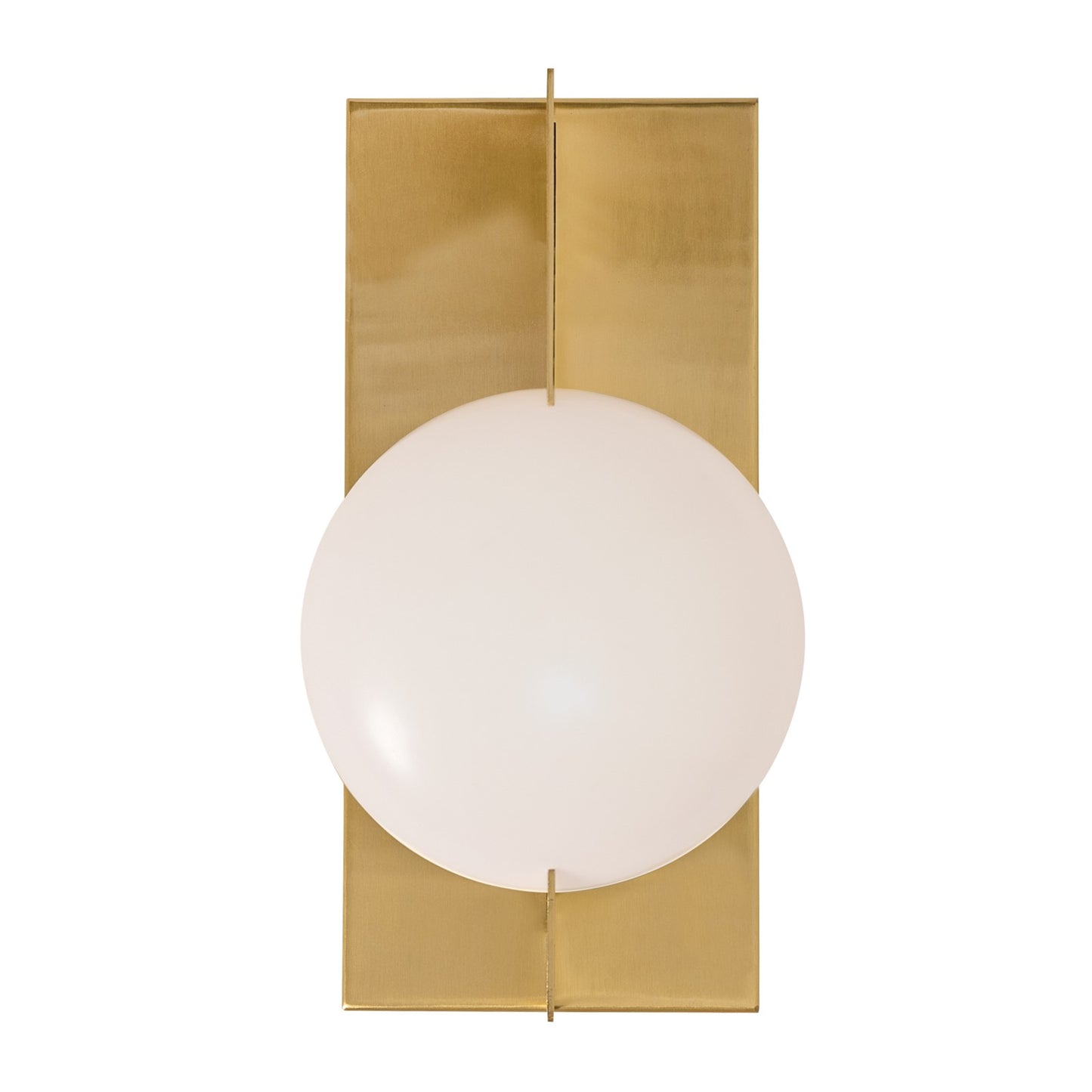 AFX Lighting Gates 10'' 1Lt LED Wall Sconce, Satin Brass/White