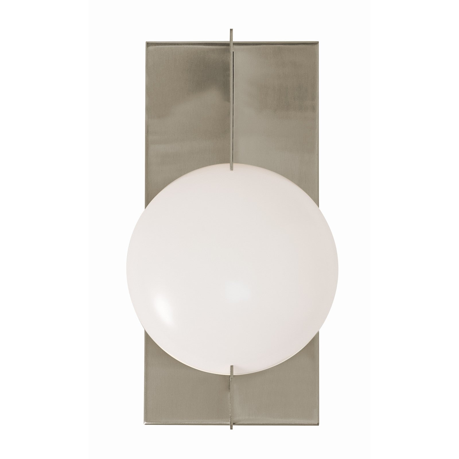 AFX Lighting Gates 10'' 1Lt LED Wall Sconce, Satin Nickel/Wht