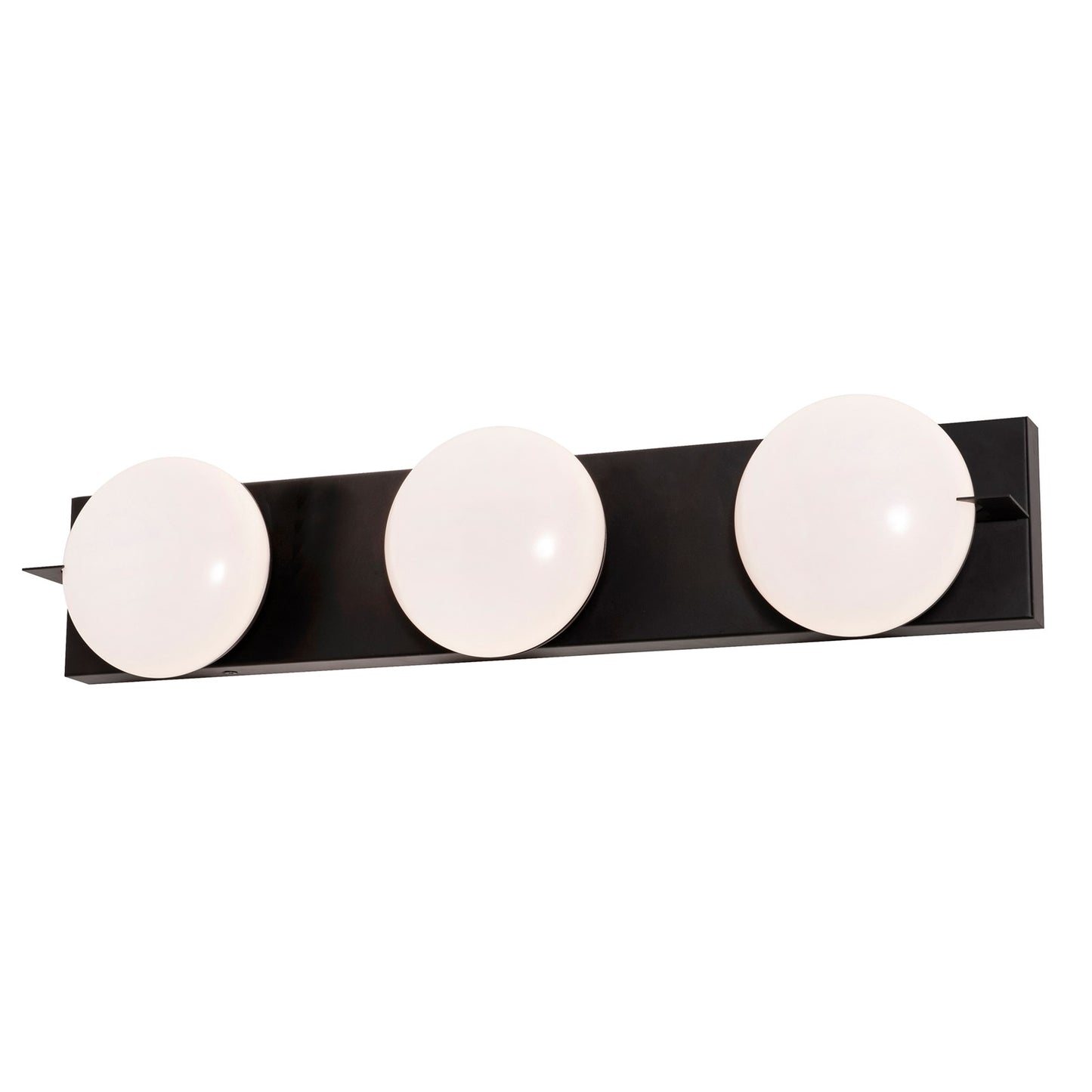 AFX Lighting Gates 24'' 3Lt LED Vanity Light, Black/White