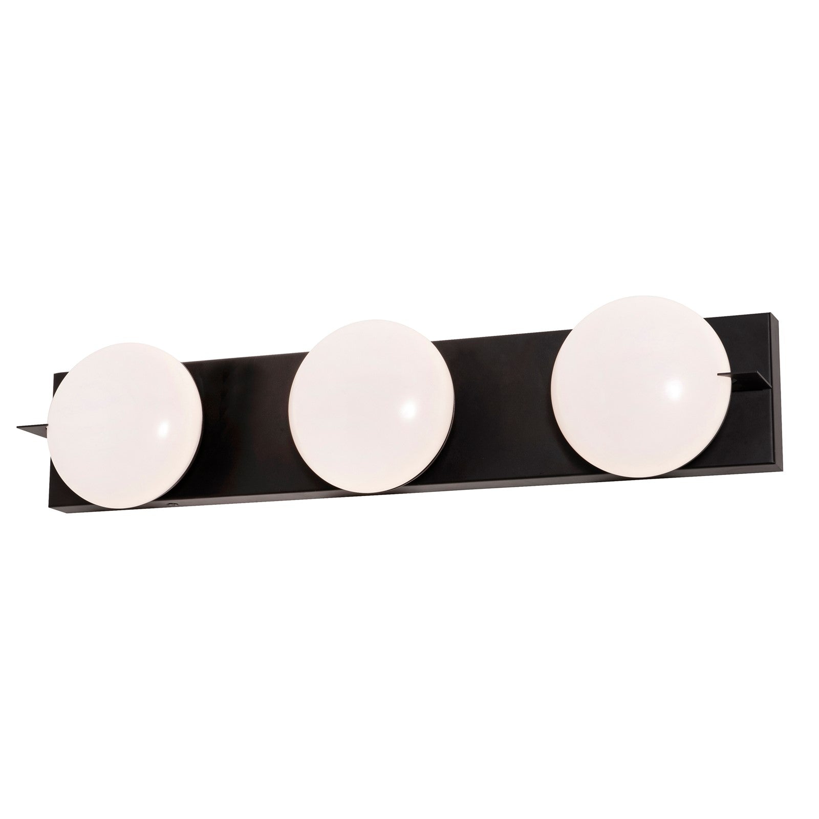 AFX Lighting Gates 24'' 3Lt LED Vanity Light, Black/White