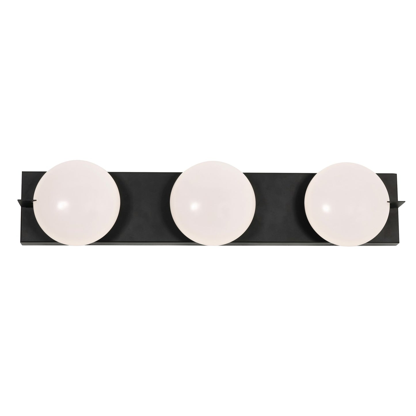AFX Lighting Gates 24'' 3Lt LED Vanity Light, Black/White