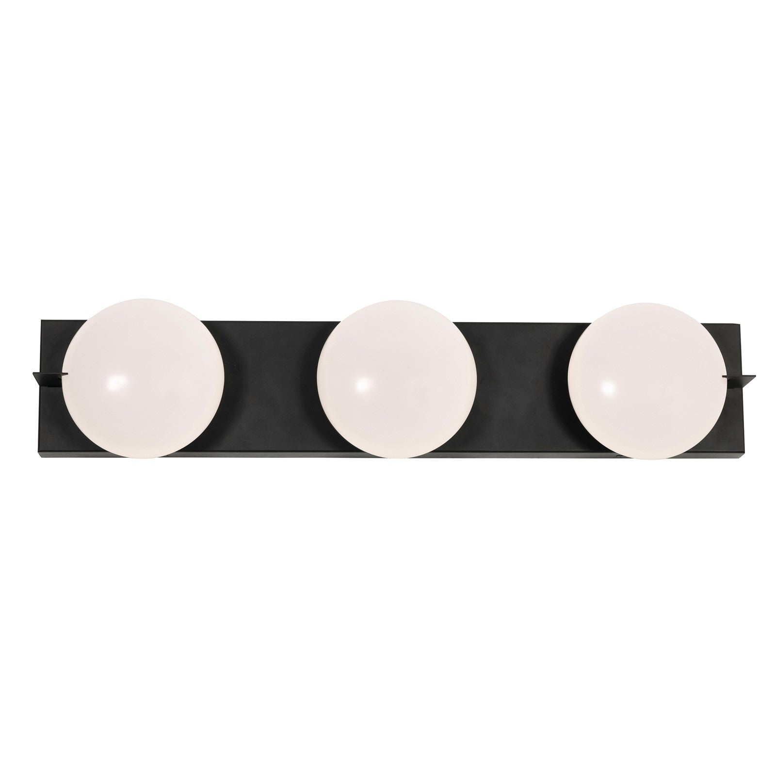 AFX Lighting Gates 24'' 3Lt LED Vanity Light, Black/White