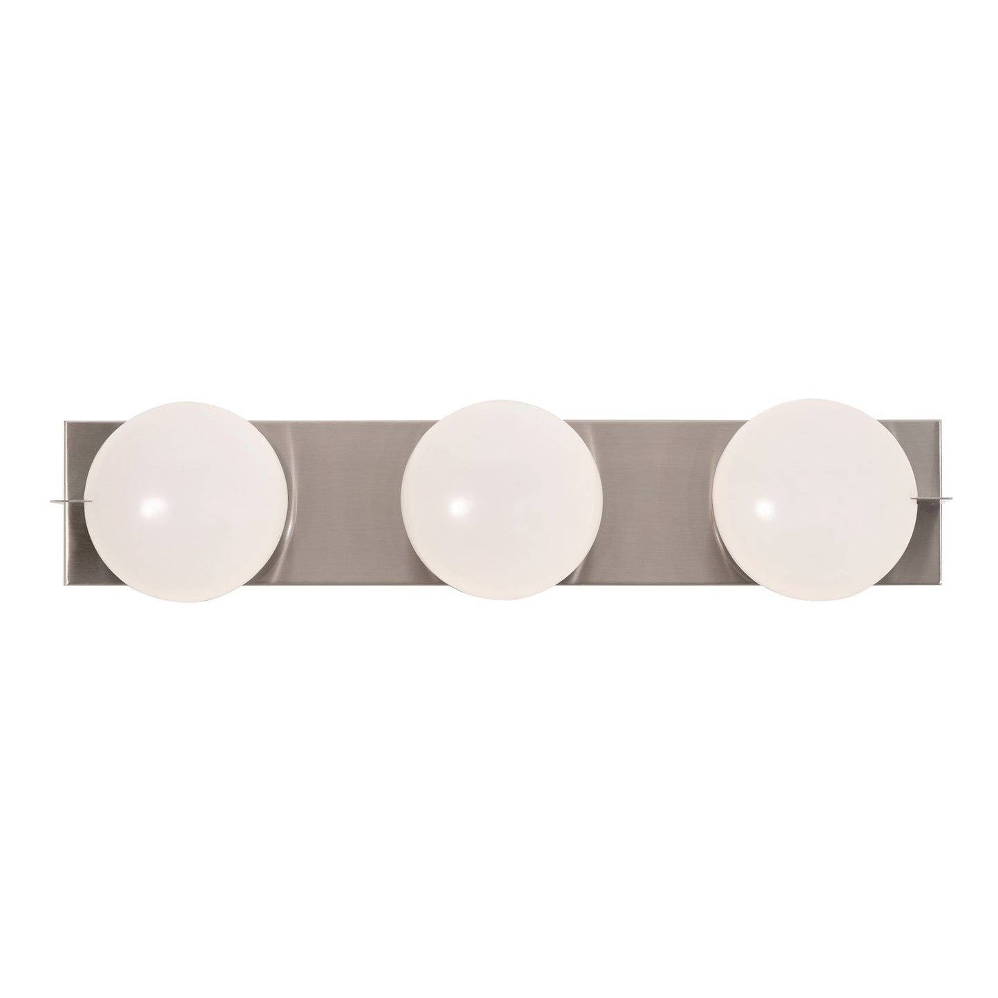 AFX Lighting Gates 24'' 3Lt LED Vanity Light, Satin Nickel/Wht