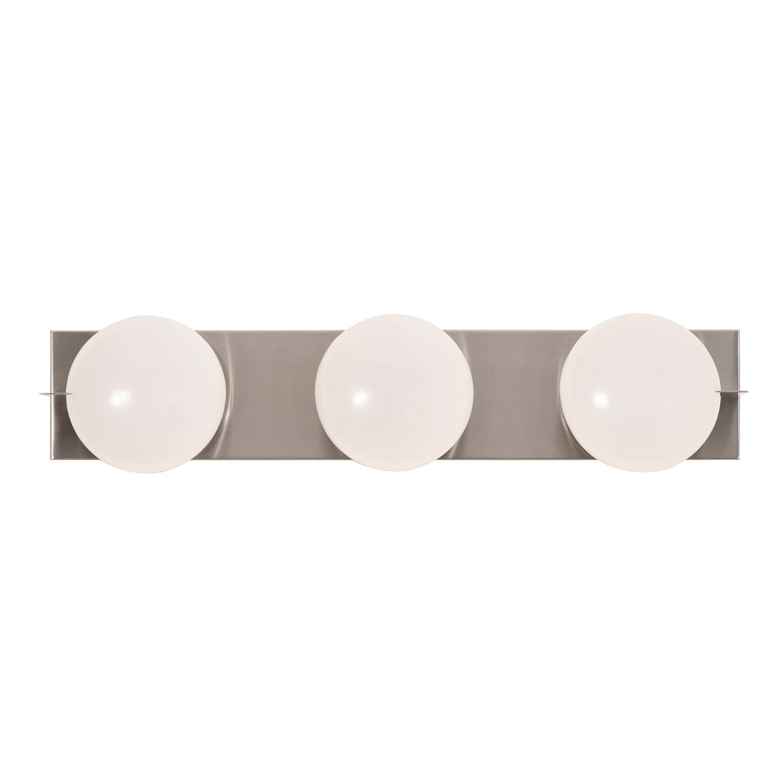 AFX Lighting Gates 24'' 3Lt LED Vanity Light, Satin Nickel/Wht