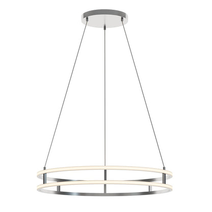 AFX Lighting Gemini 2LT 32'' LED Pendant, Painted Nickel/White - GEMP32LAJUDNP