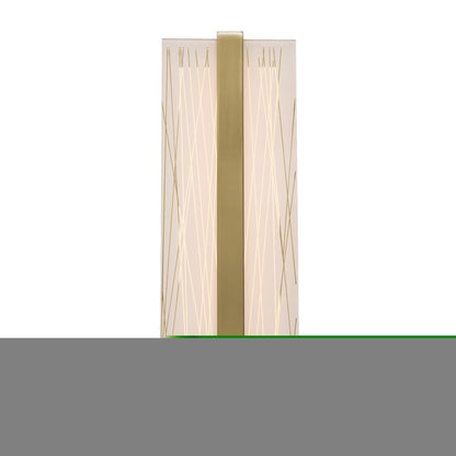 AFX Lighting Gallery 1Lt 14" LED Sconce, Brass/Frosted Clear