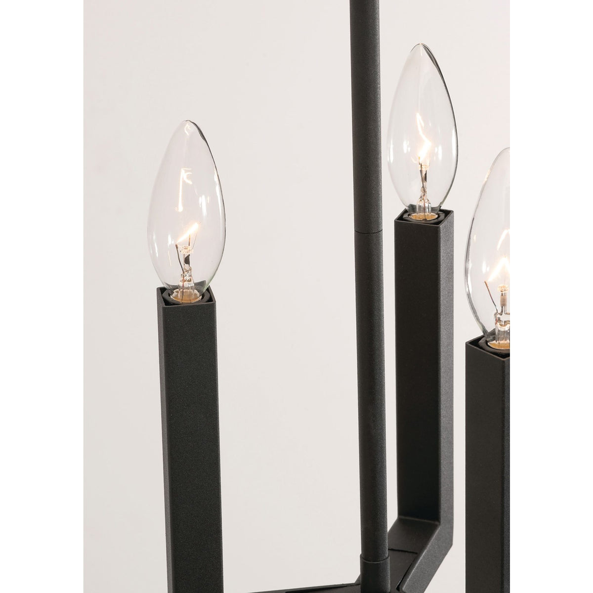 AFX Lighting Grace 36in 3-Light Linear Mini-Pendant | Transitional Black Steel | Kitchen Island & Dining Room | 42-108in | Model GRCP07CBBKLNR3