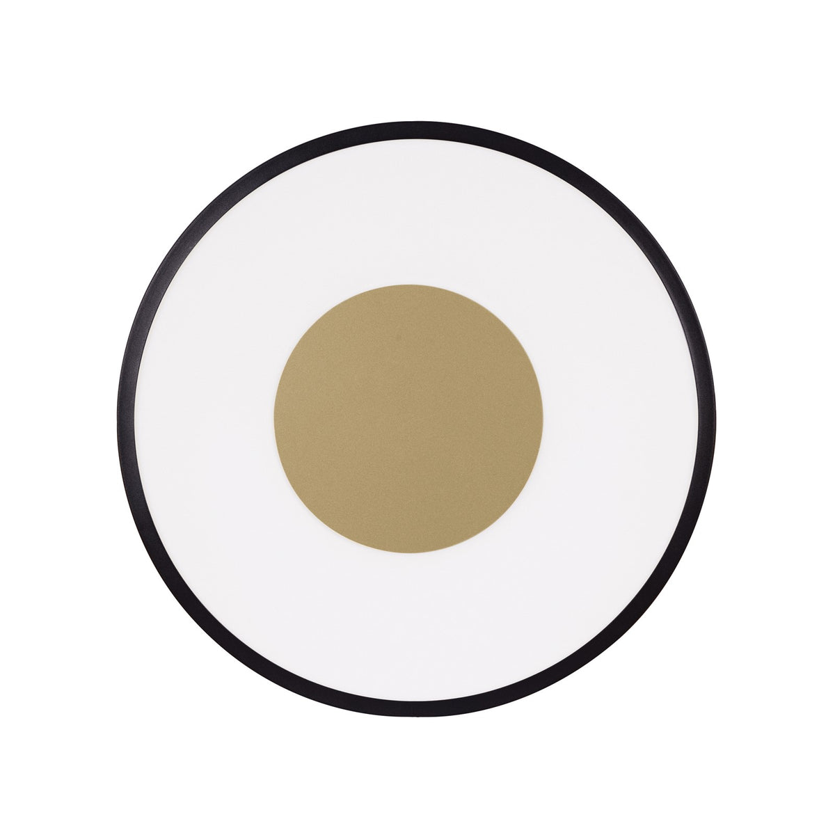 AFX Hazel 14in LED Flush Mount | Modern Black and White Acrylic | Hallway & Foyer | 14 x 14 x 2.5 in | Model HAZF14LAJUDBK