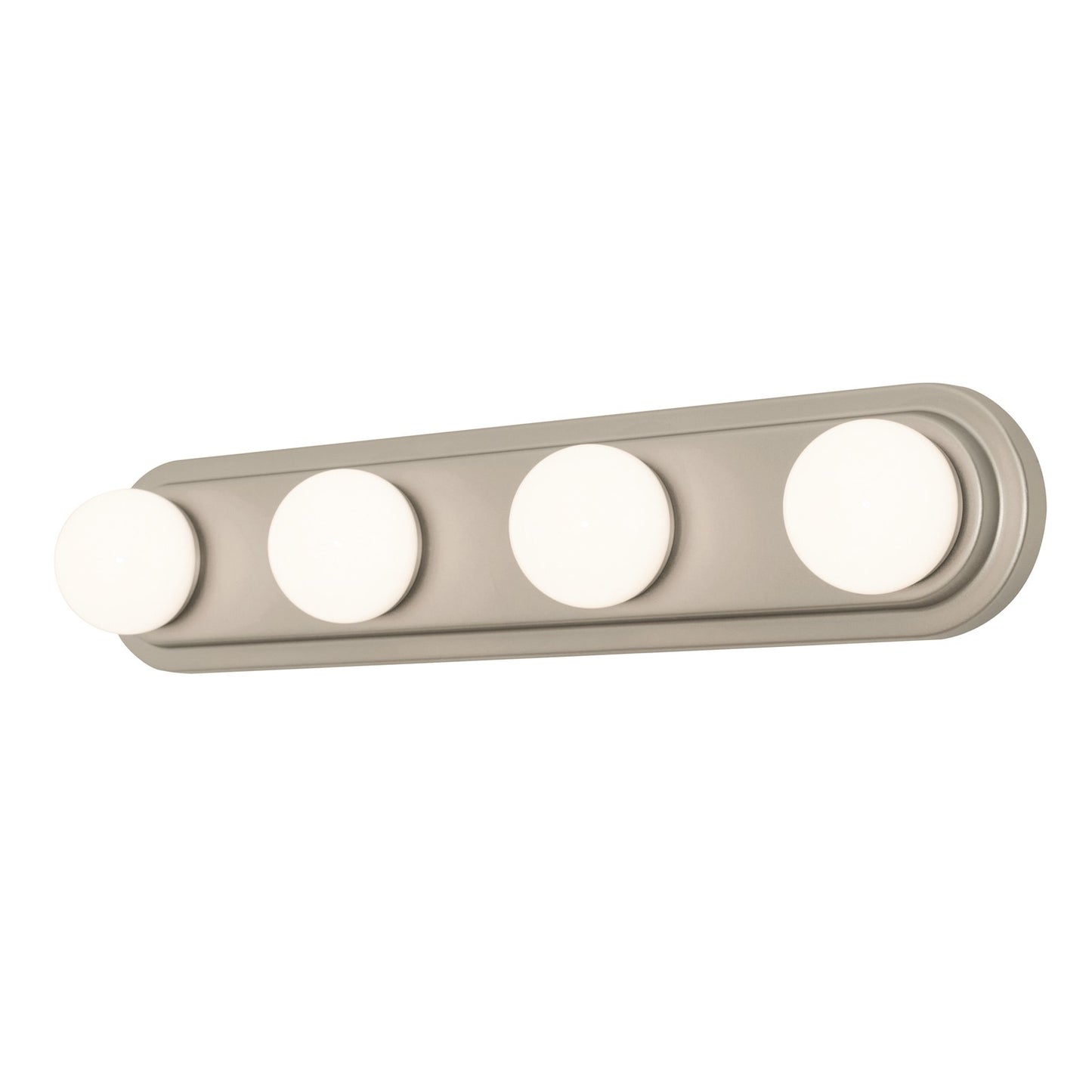 AFX Lighting Hollywood 4Lt 24" Vanity Light, Nickel/White