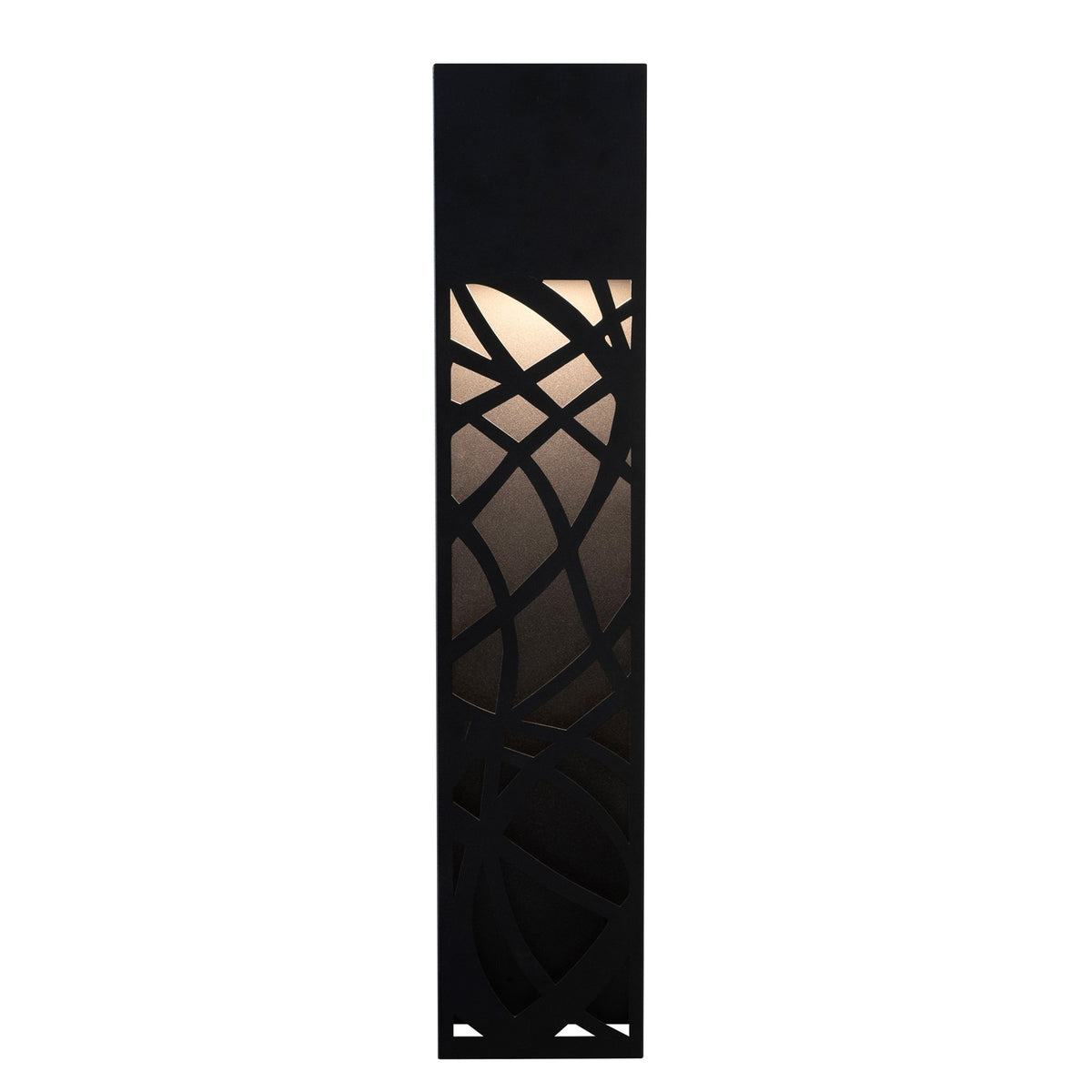 AFX Inez 24in LED Outdoor Wall Sconce | Modern Black Aluminum Die-Cut | Patio & Entryway | 300 Lumens, Wet Rated | Model INZW0524LAJUDBK