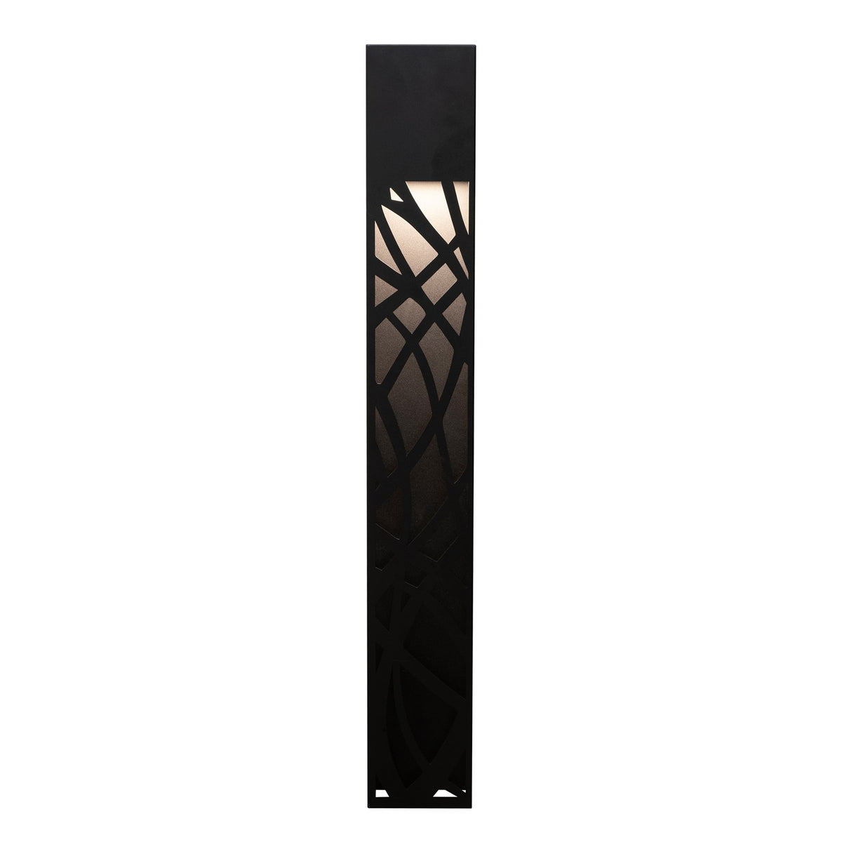 AFX Inez 36in LED Outdoor Wall Sconce | Modern Black Aluminum Die-Cut | Patio & Entryway | 450 Lumens, Wet Rated | Model INZW0536LAJUDBK