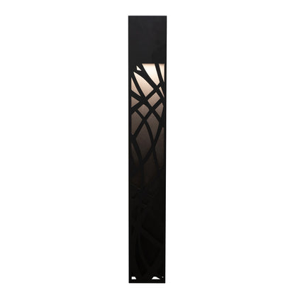 AFX Inez 36in LED Outdoor Wall Sconce | Modern Black Aluminum Die-Cut | Patio & Entryway | 450 Lumens, Wet Rated | Model INZW0536LAJUDBK