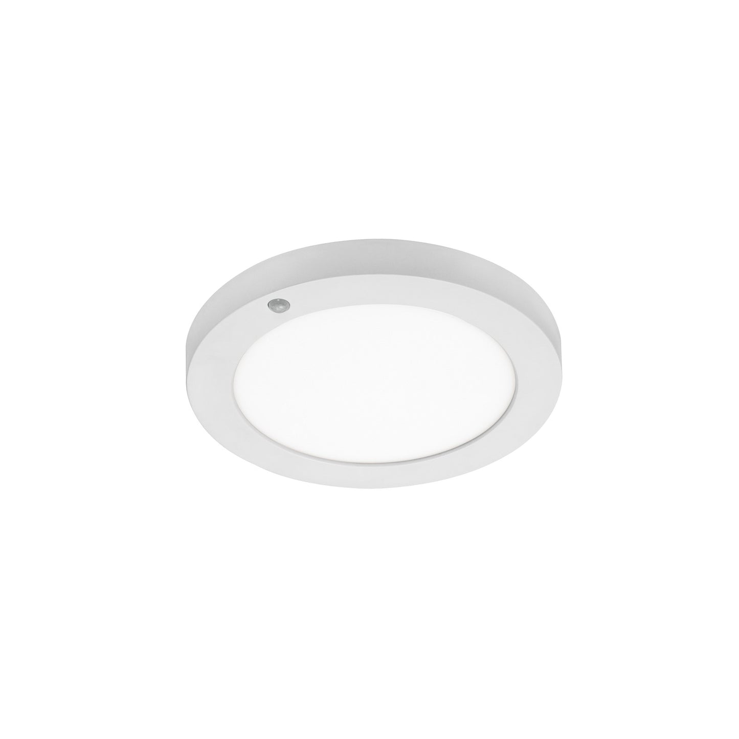 AFX Lighting Iris 1Lt LED Flush Mount/PIR Sensor/9"Dia, Wht/Wht