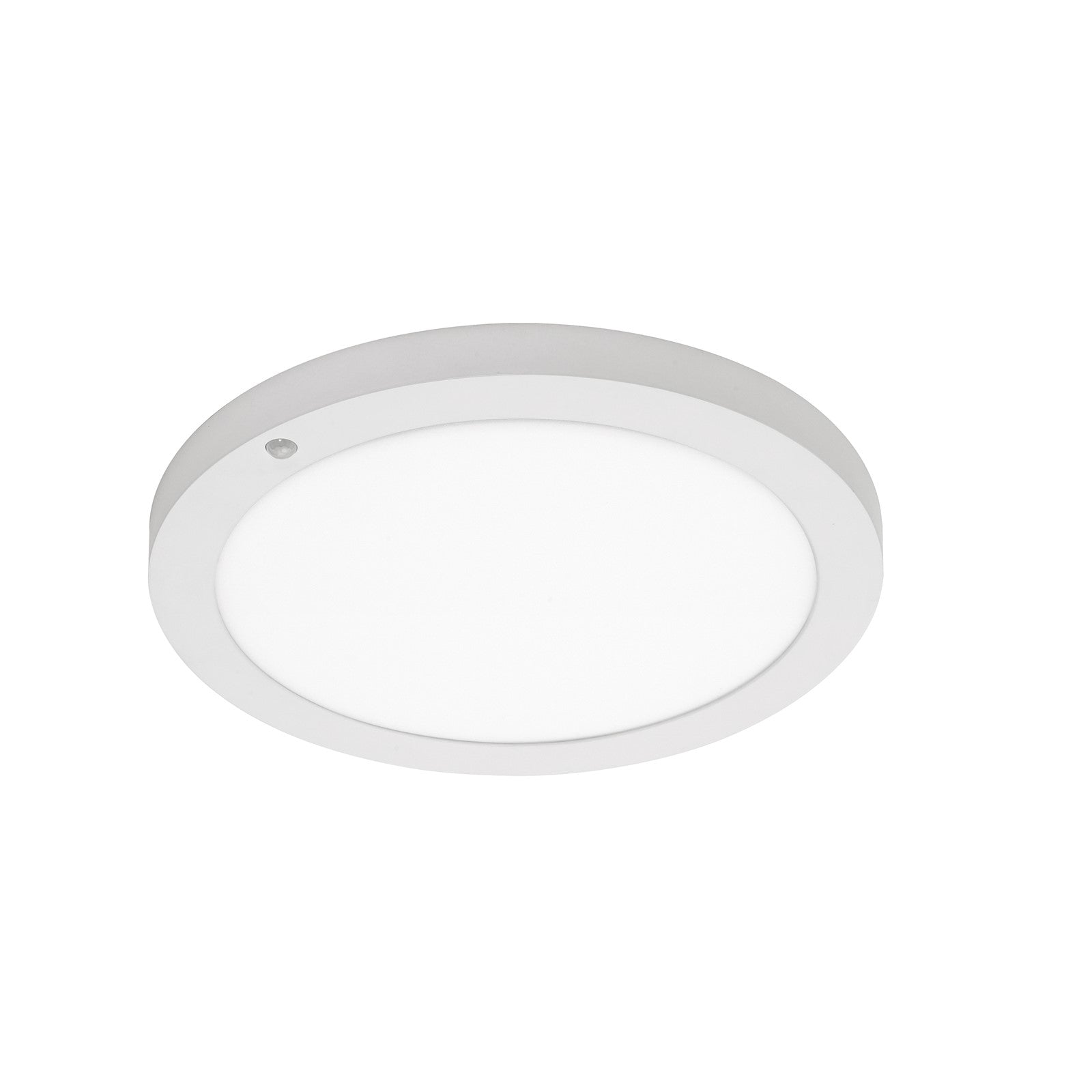 AFX Lighting Iris 1Lt LED Flush Mount/PIR Sensor/12"Dia, Wht/Wht