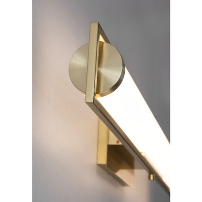 1 Light LED 24" Bathroom Vanity Light, Brass