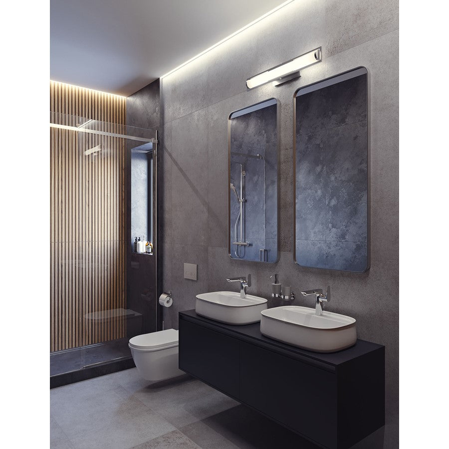 1 Light LED 24" Bathroom Vanity Light, Nickel