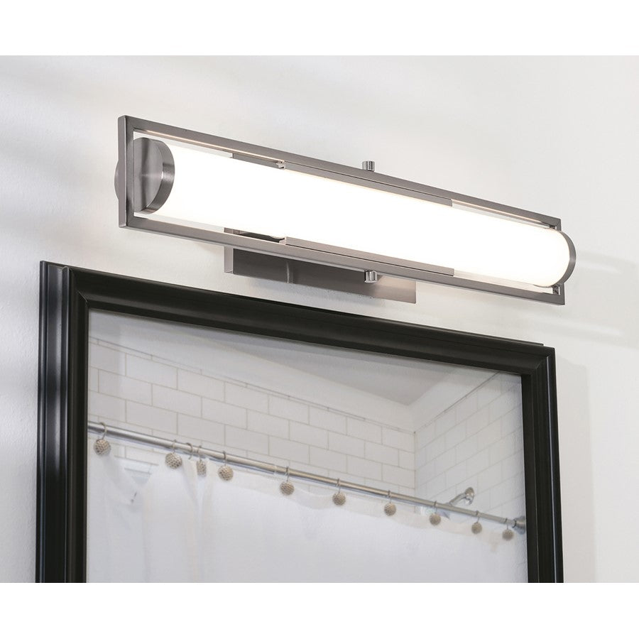 1 Light LED 24" Bathroom Vanity Light, Nickel