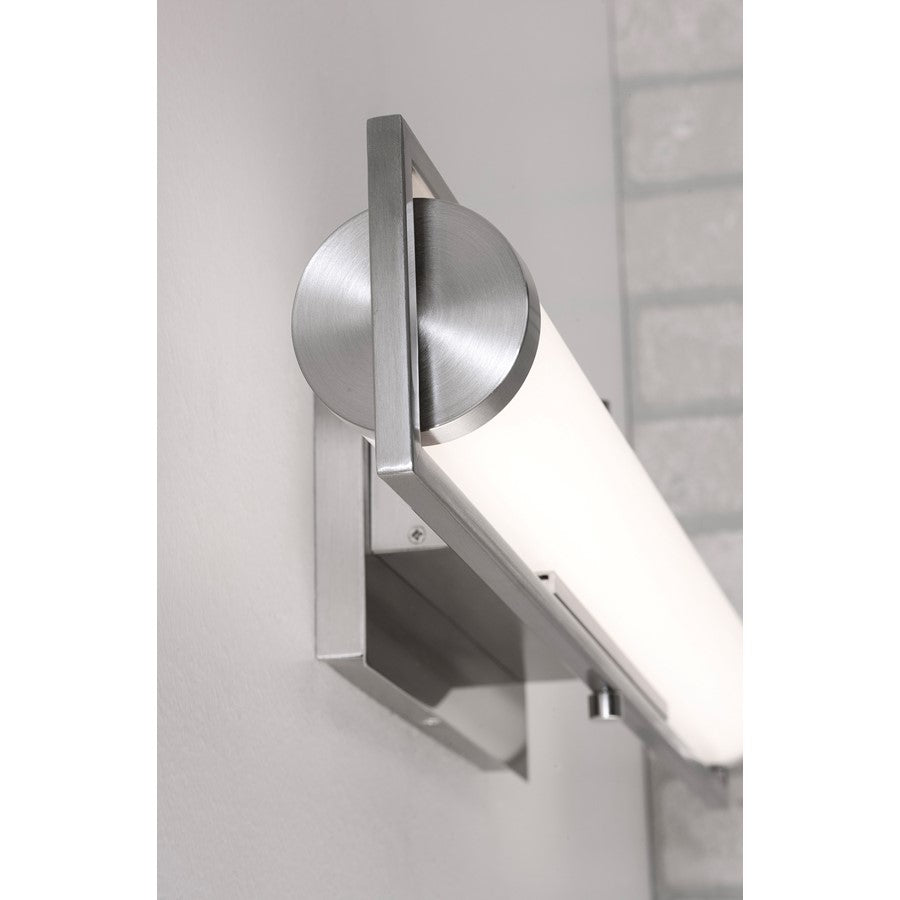 1 Light LED 24" Bathroom Vanity Light, Nickel