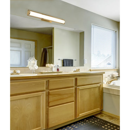 1 Light LED 36" Bathroom Vanity Light, Brass