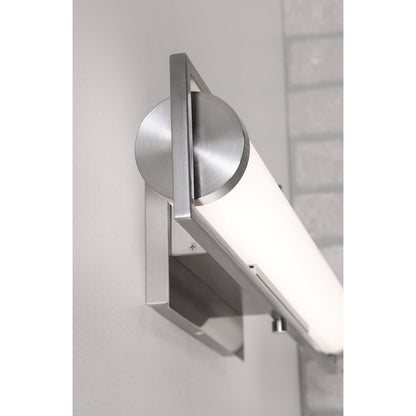 1 Light LED 36" Bathroom Vanity Light, Nickel