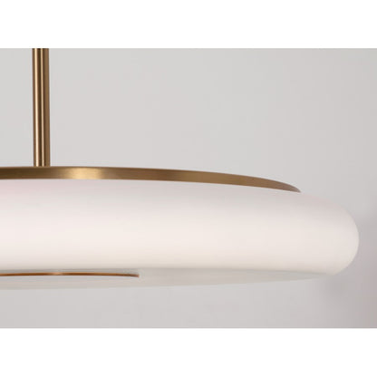 AFX Lighting June 1 Light 30" Vanity Light, Brass/White