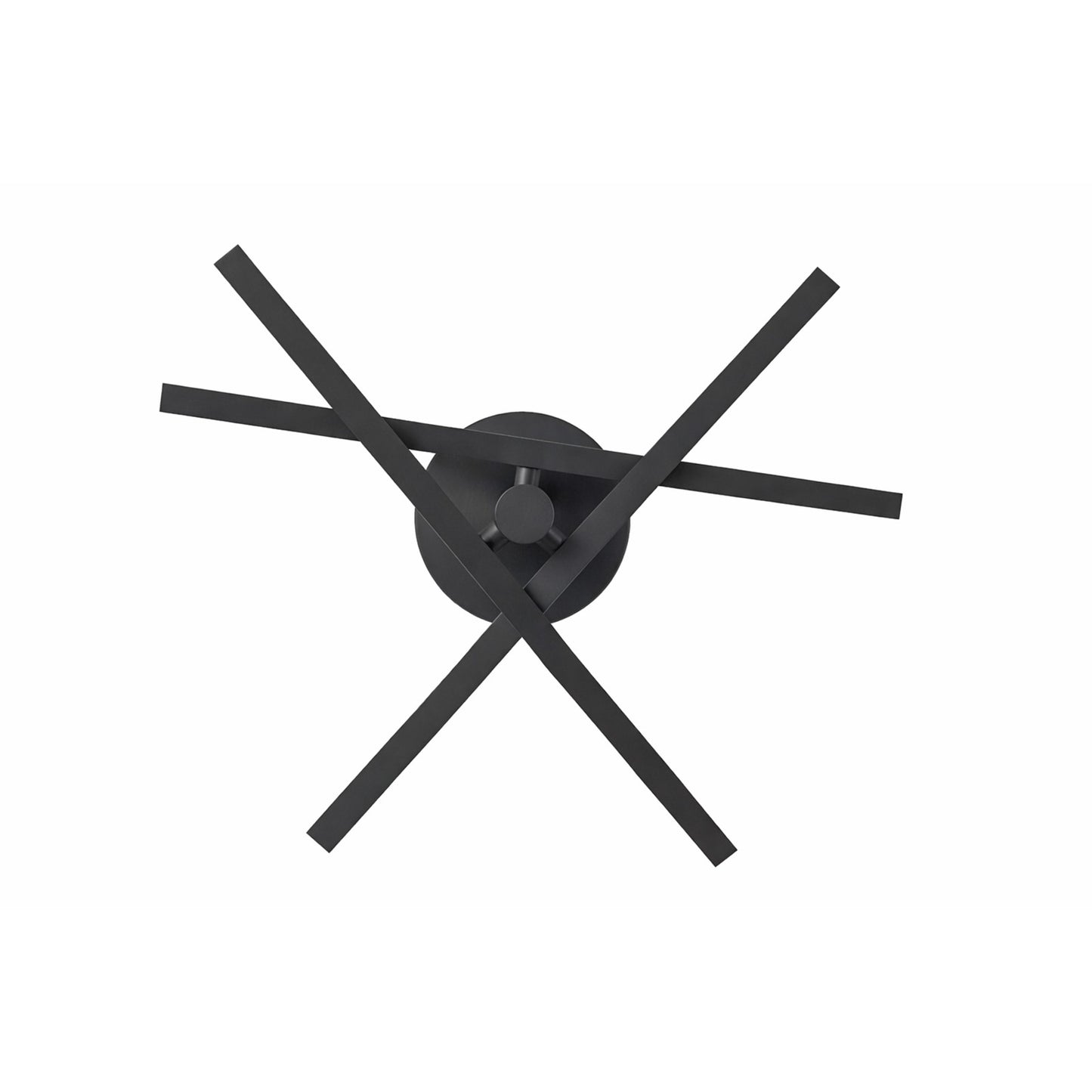 AFX Lighting Knoll 18'' 3Lt LED Flush Mount, Black/White