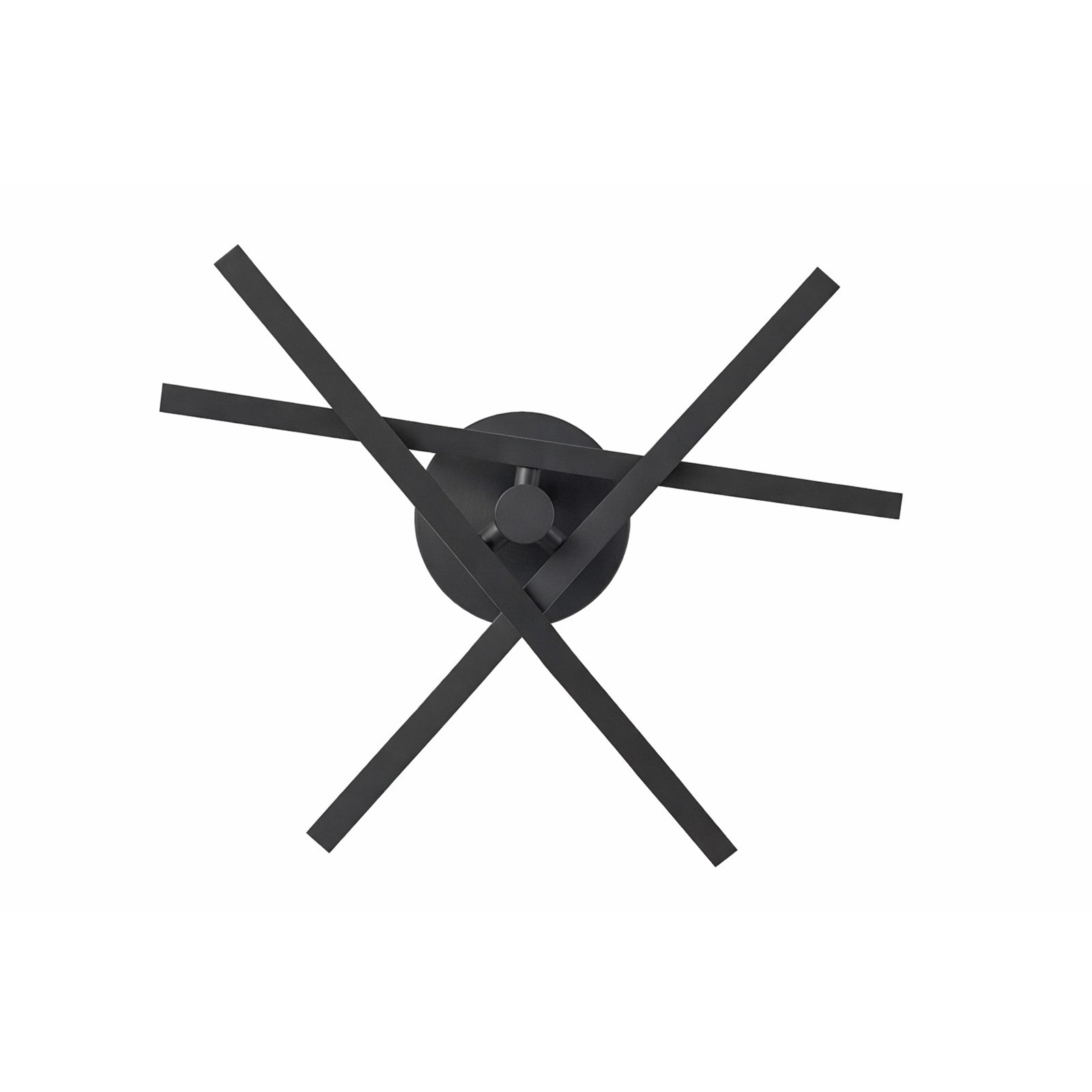 AFX Lighting Knoll 18'' 3Lt LED Flush Mount, Black/White