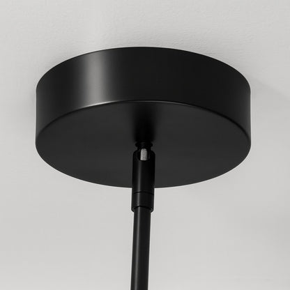 AFX Lighting Knoll 3 Light 24" Pendant, Black/White