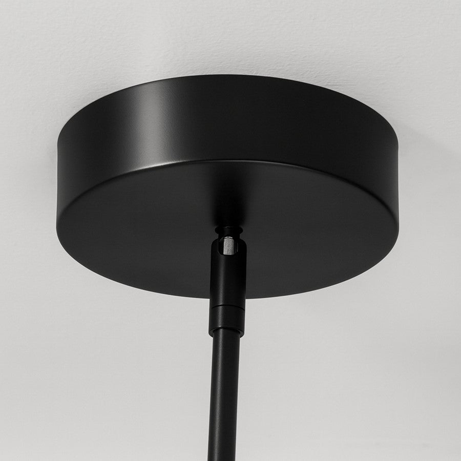 AFX Lighting Knoll 3 Light 36" Pendant, Black/White
