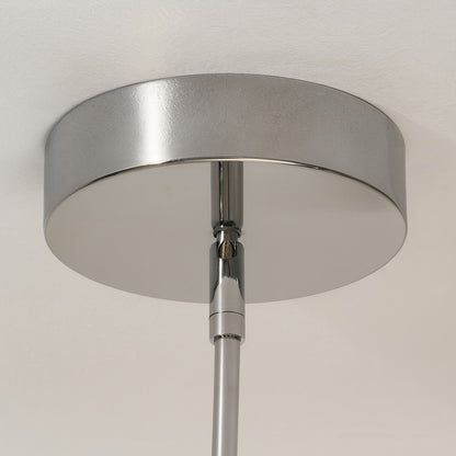AFX Lighting Knoll 3 Light 36" Pendant, Polished Chrome/White