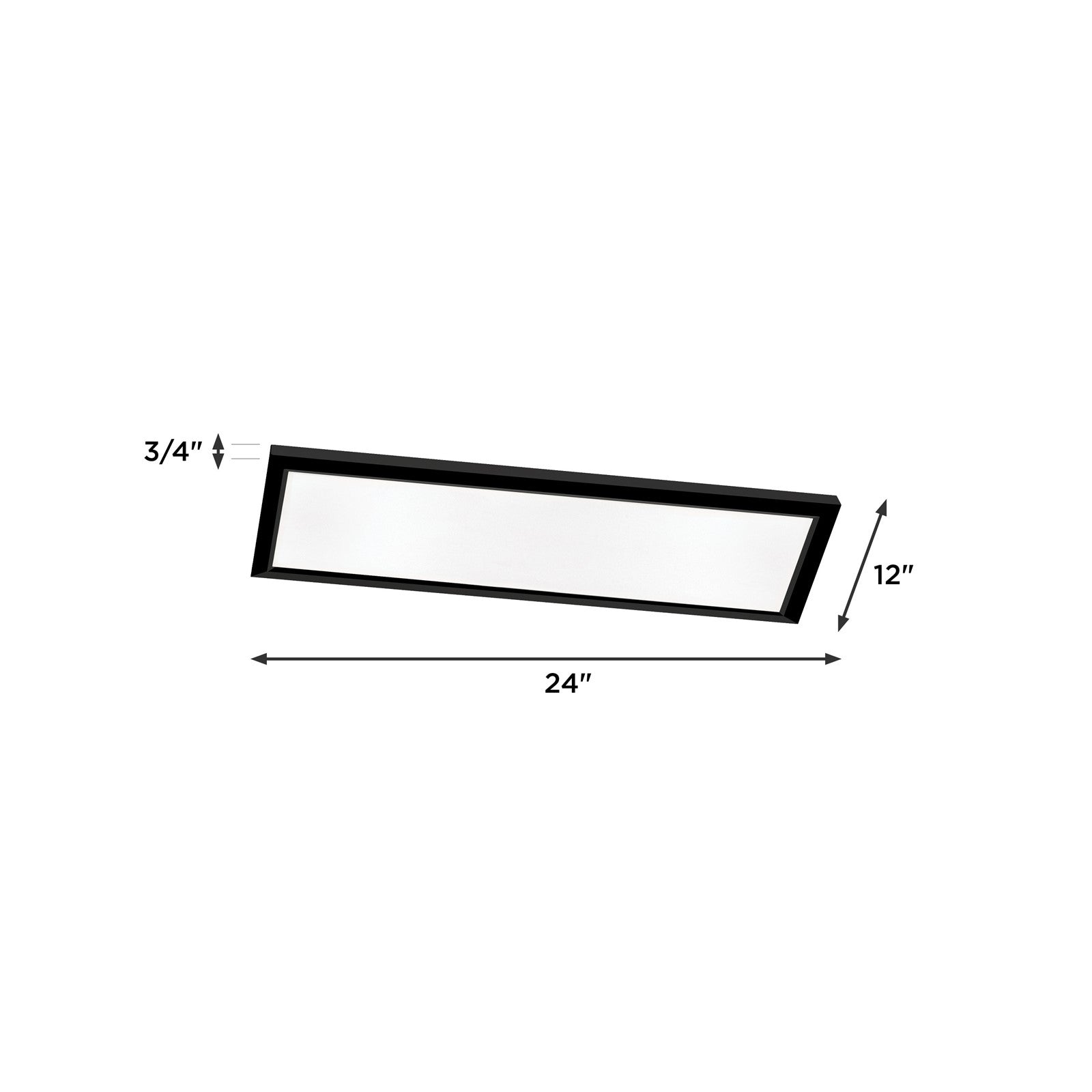 AFX Lighting Lugano 1Lt LED Flush Mount/12"D x 24"W , Nk/Wht