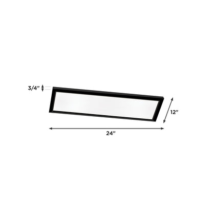 AFX Lighting Lugano 1Lt LED Flush Mount/12"D x 24"W , Nk/Wht