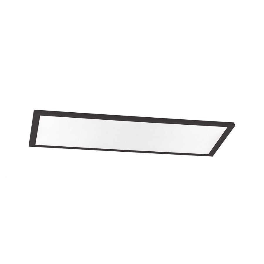 AFX Lighting Lugano 1LT 48"x24" LED Flush Mount, Black/Frosted - LGNL4824LAJD4BK