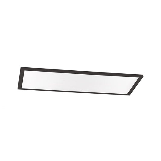 AFX Lighting Lugano 1LT 48"x24" LED Flush Mount, Black/Frosted - LGNL4824LAJD4BK