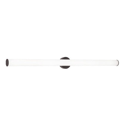 AFX Lighting Leia 1 Light 48" Vanity, Black/Frosted - LIAV4804LAJUDBK